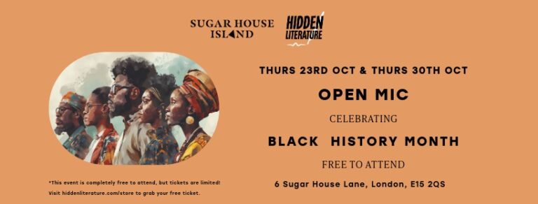 FB SHI X HL BHM Open Mic 23rd & 30th Oct 2025